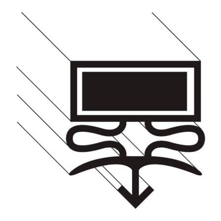 Allpoints Allpoints 1481109 Gasket, Cooler, 15"X1-1/2" R, Blk For True Manufacturing 1481109